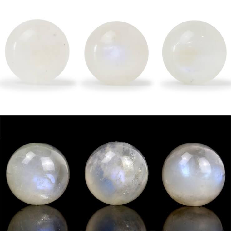 天然石　ピンク　ブルー　ムーンストーン　１２mm パワーストーン 粒売り/バラ売り】ブルームーンストーン 12mm : パスクル - 通販