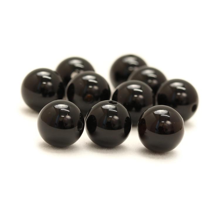 【粒売り/バラ売り】モリオン（黒水晶） 8mm |  | 01