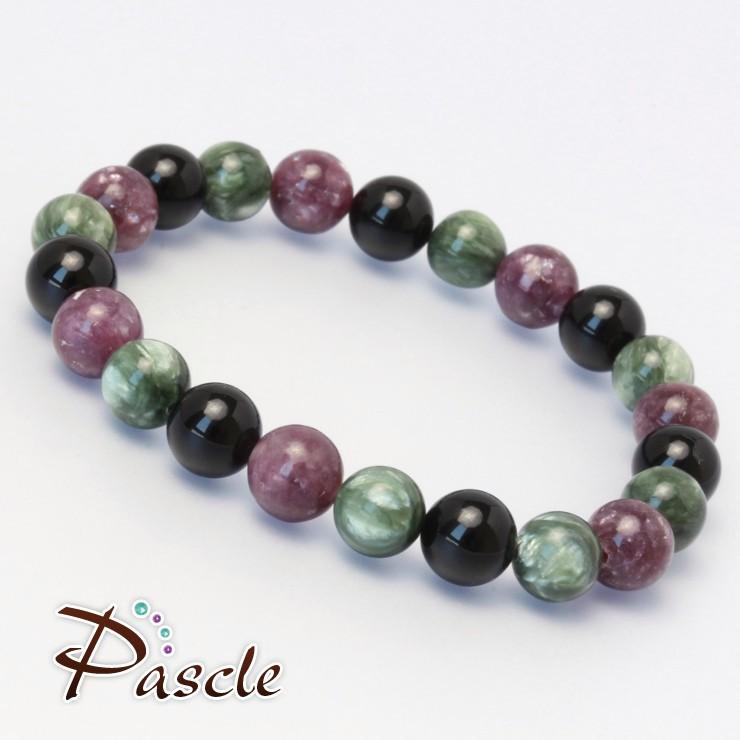 モリオン・レピドライト デザインブレスレット |  | 01