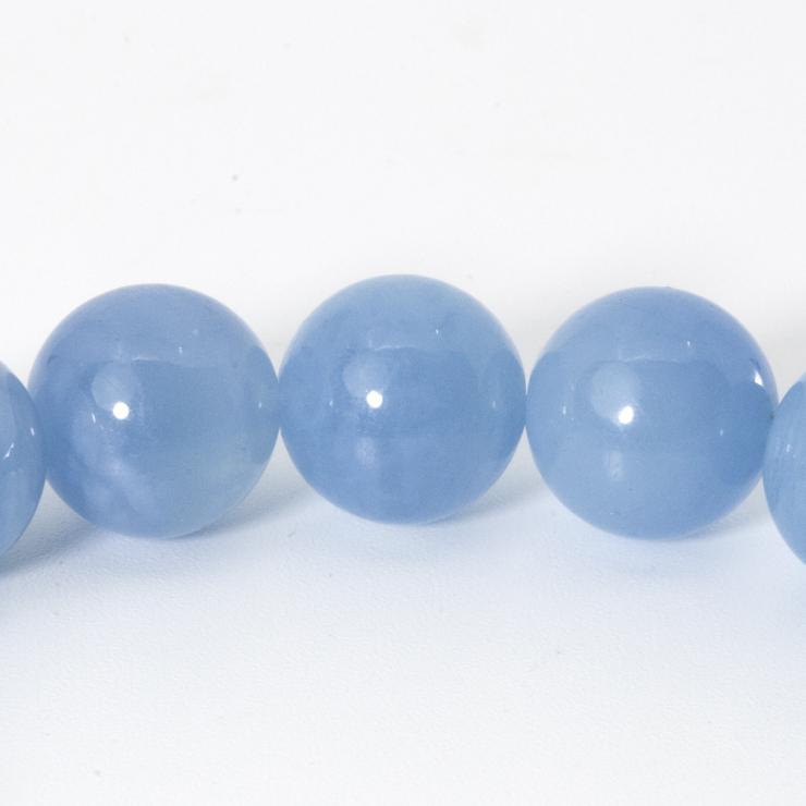一点もの】アクアマリンディープ10mm シンプルブレスレット【鑑別書