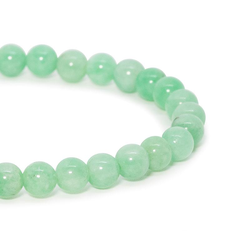 【一点もの】マトリクスグリーンベリル5mm シンプルブレスレット【鑑別書付き】 | 