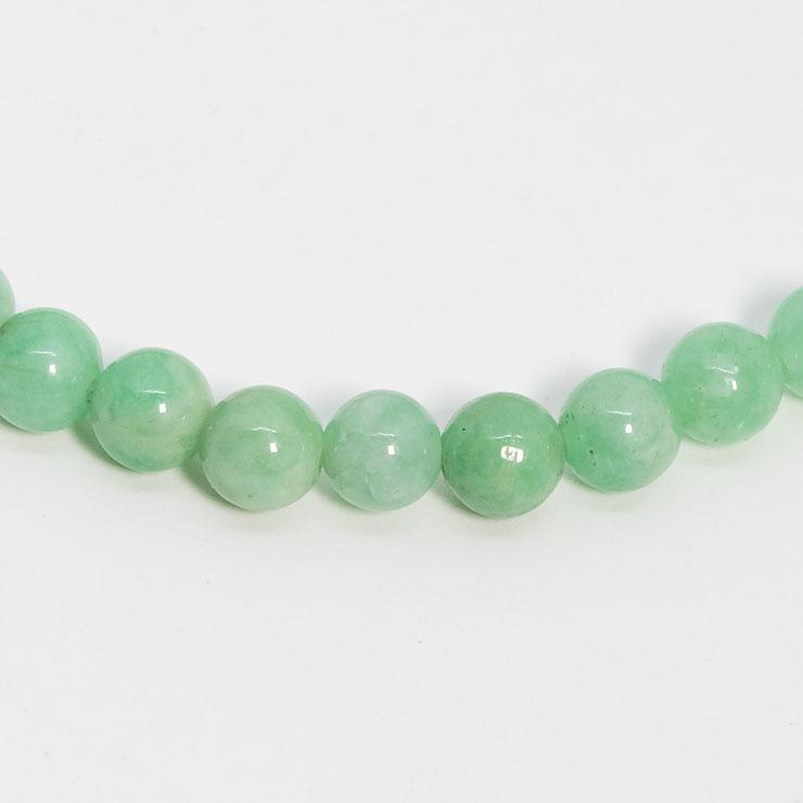 【一点もの】マトリクスグリーンベリル5mm シンプルブレスレット【鑑別書付き】 |  | 01