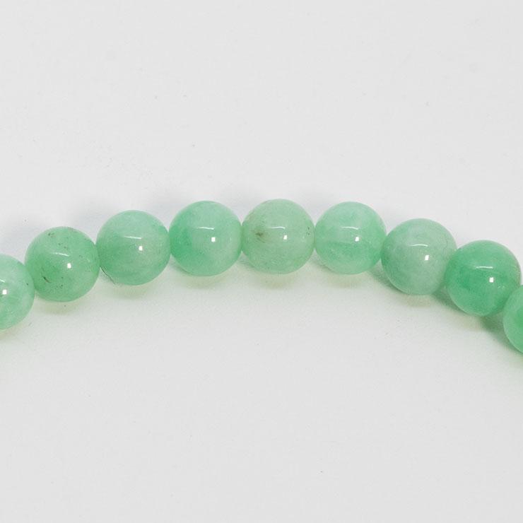 【一点もの】マトリクスグリーンベリル5mm シンプルブレスレット【鑑別書付き】 |  | 04