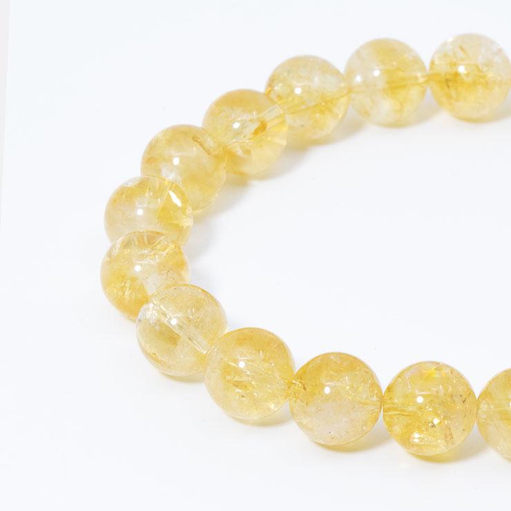 【一点もの】シトリン10mm シンプルブレスレット【鑑別書付き】 |  | 03