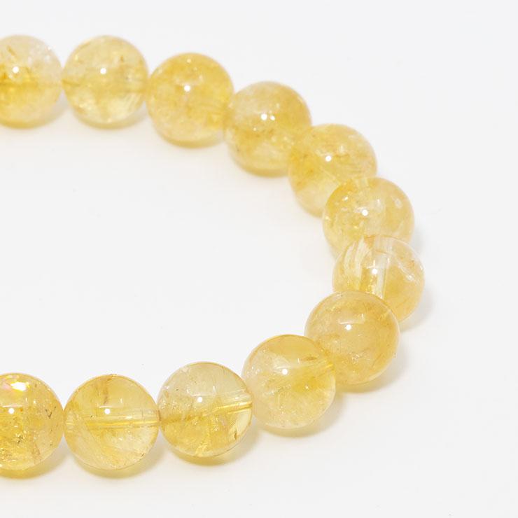 【一点もの】シトリン10mm シンプルブレスレット【鑑別書付き】 |  | 05