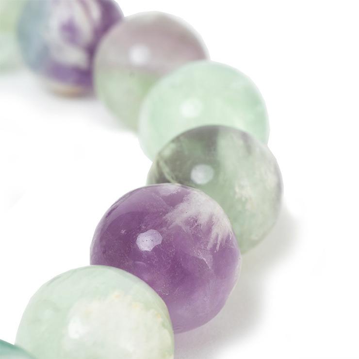 【一点もの】白い羽根状の神秘 エンジェルフェザーフローライト 10mm |  | 05