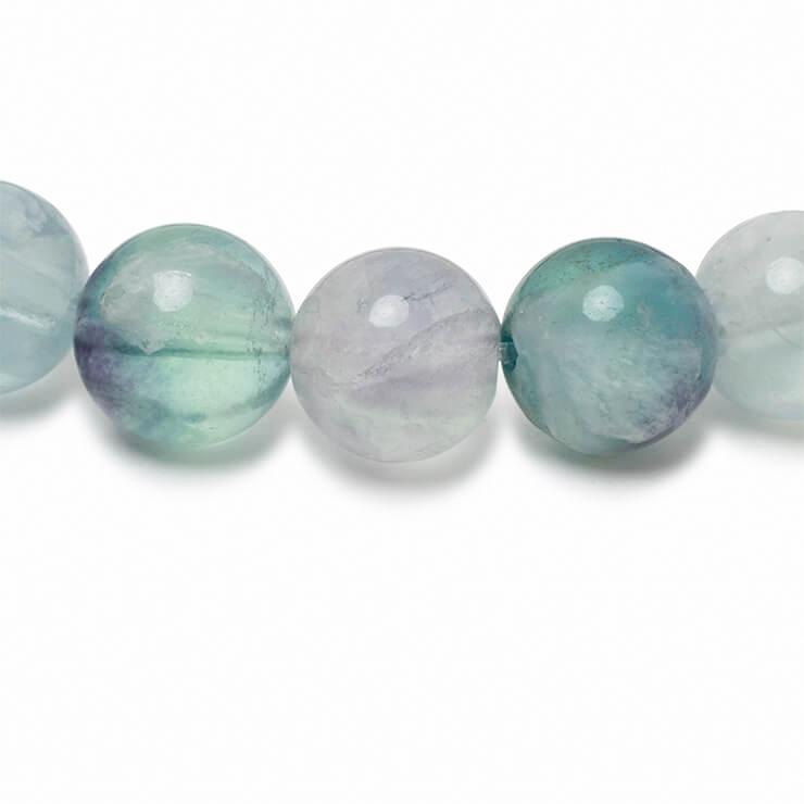 白い羽根状の神秘【一点もの】エンジェルフェザーフローライト8mm シンプルブレスレット |  | 01