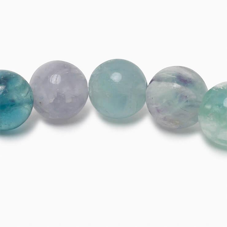 白い羽根状の神秘【一点もの】エンジェルフェザーフローライト8mm シンプルブレスレット |  | 04