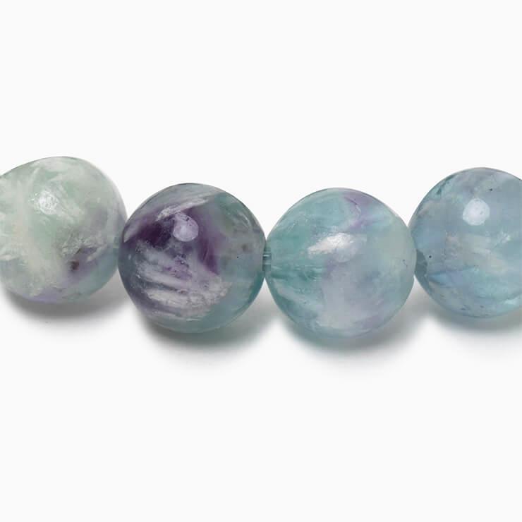 白い羽根状の神秘【一点もの】エンジェルフェザーフローライト8mm シンプルブレスレット |  | 01