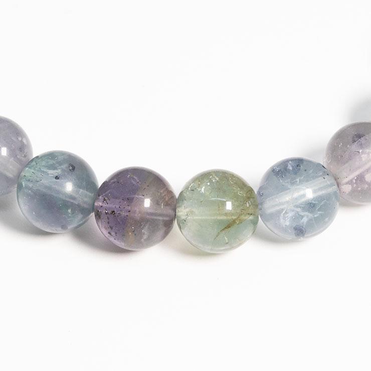 【一点もの】チャルコパイライトインフローライト8mm シンプルブレスレット |  | 01