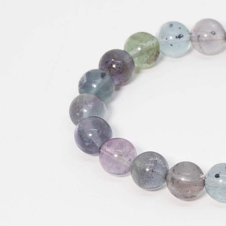【一点もの】チャルコパイライトインフローライト8mm シンプルブレスレット |  | 03