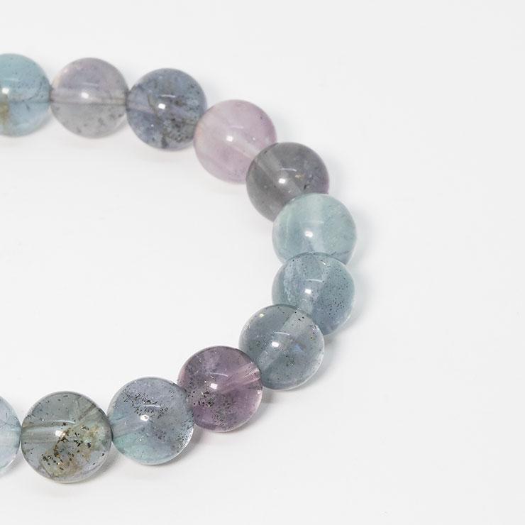 【一点もの】チャルコパイライトインフローライト8mm シンプルブレスレット |  | 05