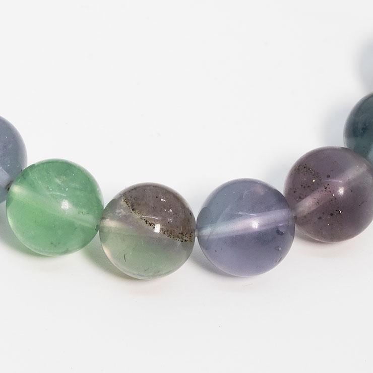 【一点もの】チャルコパイライトインフローライト10mm シンプルブレスレット |  | 01