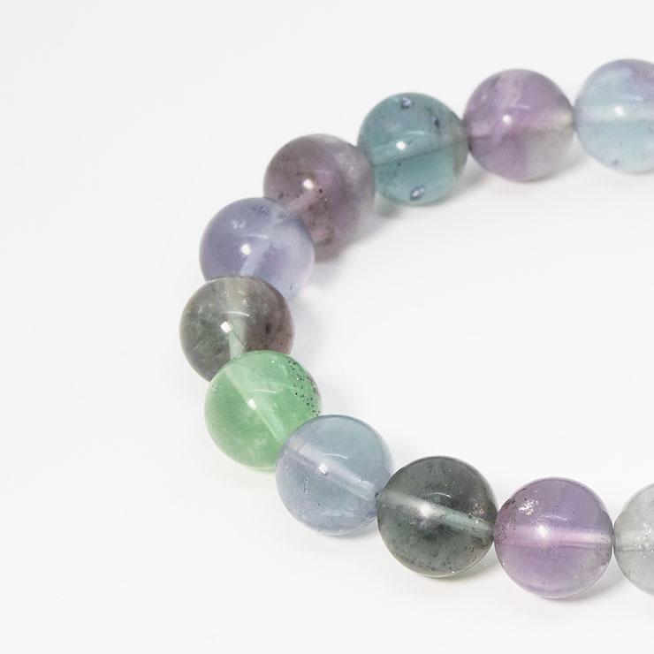 【一点もの】チャルコパイライトインフローライト10mm シンプルブレスレット |  | 03