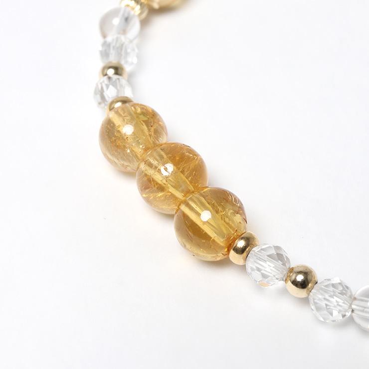 【宝石鑑別書付き】 天然 インペリアル・トパーズ 9mm ブレスレット 宝石鑑別書付き】 天然 インペリアル・トパーズ 9mm