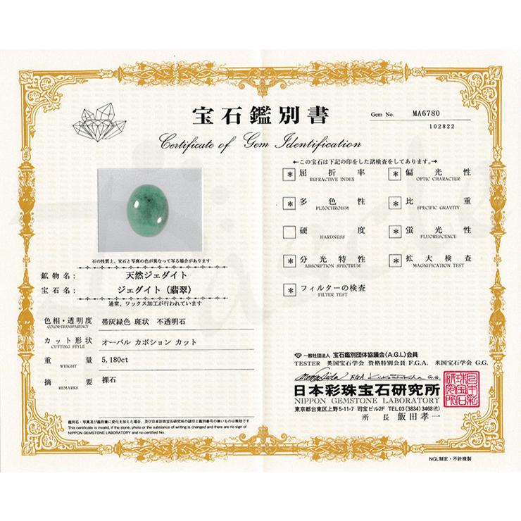 一点もの】ルース 糸魚川翡翠 深緑 13mm【鑑別書付き】 : パスクル