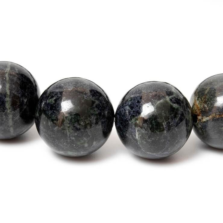 北海道の大地が生み出す霊石【一点もの】神居古潭石 濃藍 12mm  シンプルブレスレット |  | 04