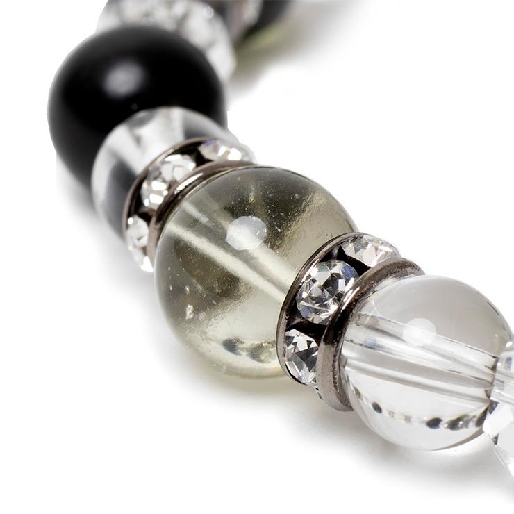 隕石が生み出した天然ガラス【一点もの】宇宙石 デザインブレスレット |  | 06