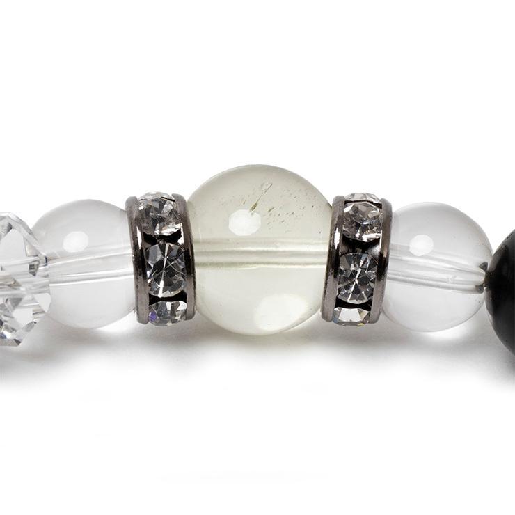 隕石が生み出した天然ガラス【一点もの】宇宙石 デザインブレスレット |  | 07