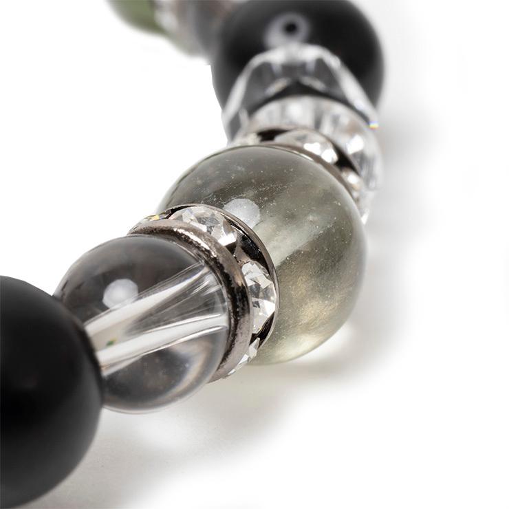 隕石が生み出した天然ガラス【一点もの】宇宙石 デザインブレスレット |  | 08