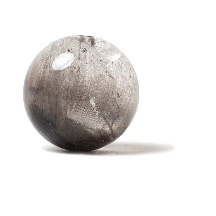 最高品質の白金色ルチル【一点もの】プラチナルチルクォーツ 10mm | 