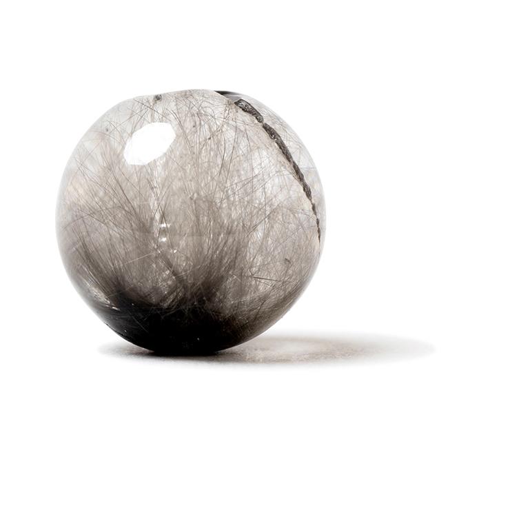 最高品質の白金色ルチル【一点もの】プラチナルチルクォーツ 10mm | 