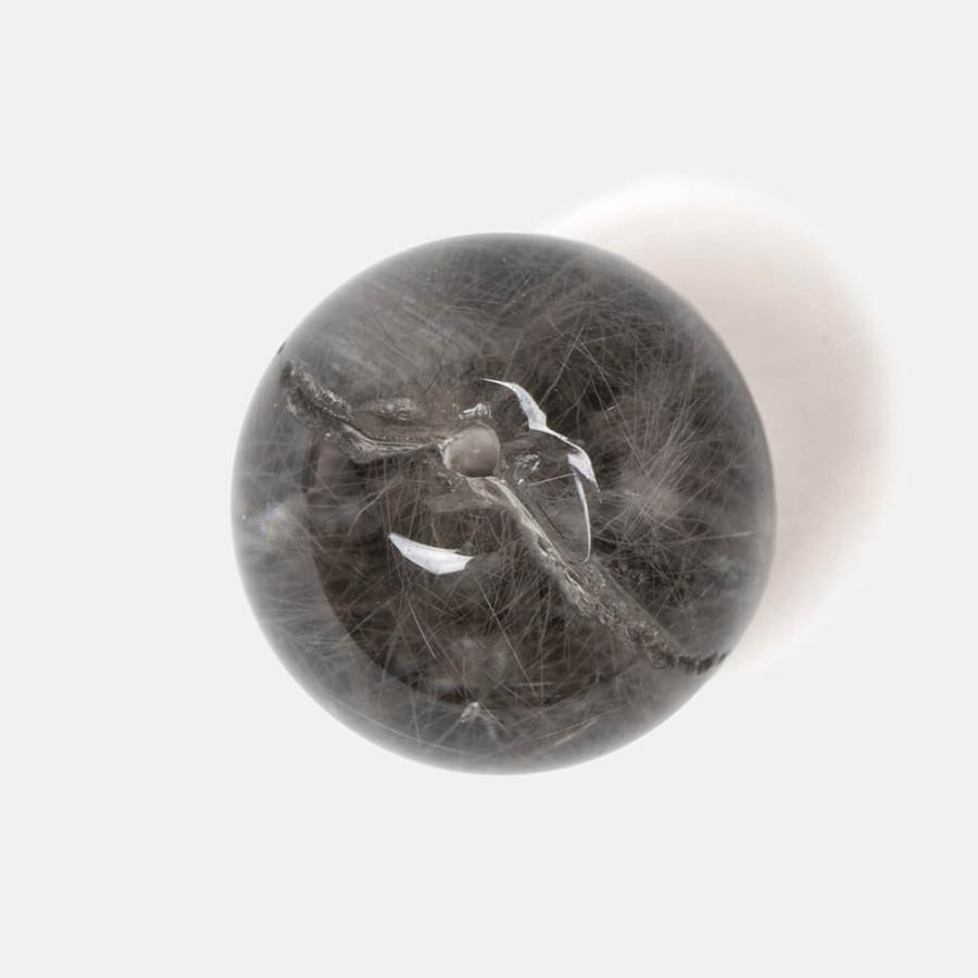 最高品質の白金色ルチル【一点もの】プラチナルチルクォーツ 10mm |  | 01