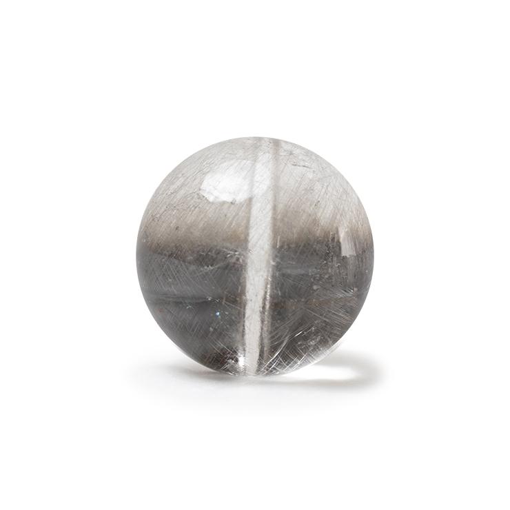 最高品質の白金色ルチル【一点もの】プラチナルチルクォーツ 12mm | 