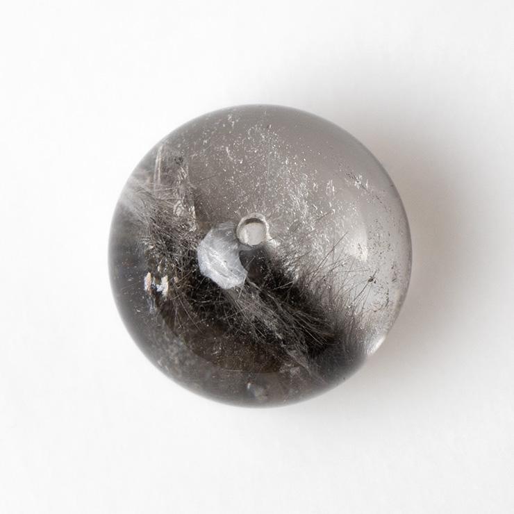 最高品質の白金色ルチル【一点もの】プラチナルチルクォーツ 12mm |  | 01