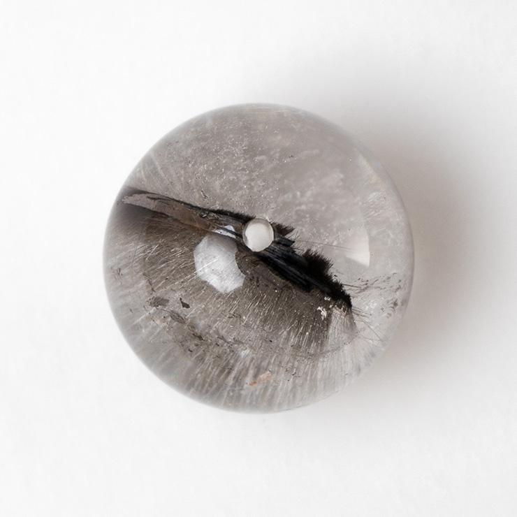 最高品質の白金色ルチル【一点もの】プラチナルチルクォーツ 12mm |  | 02