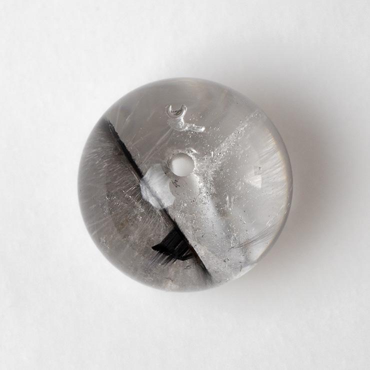 最高品質の白金色ルチル【一点もの】プラチナルチルクォーツ 12mm |  | 02