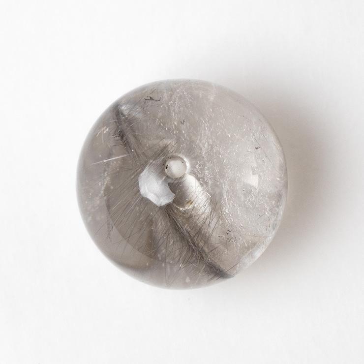 最高品質の白金色ルチル【一点もの】プラチナルチルクォーツ 12mm |  | 01