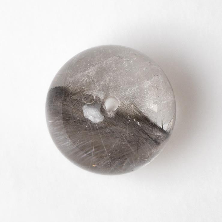 最高品質の白金色ルチル【一点もの】プラチナルチルクォーツ 12mm |  | 02