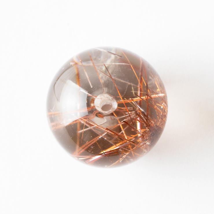 一点もの】レッドルチルクォーツ 12mm パワーストーン/天然石