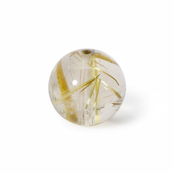 【一点もの】タイチンルチルクォーツ 12mm パワーストーン/天然石/ギフト |  | 01