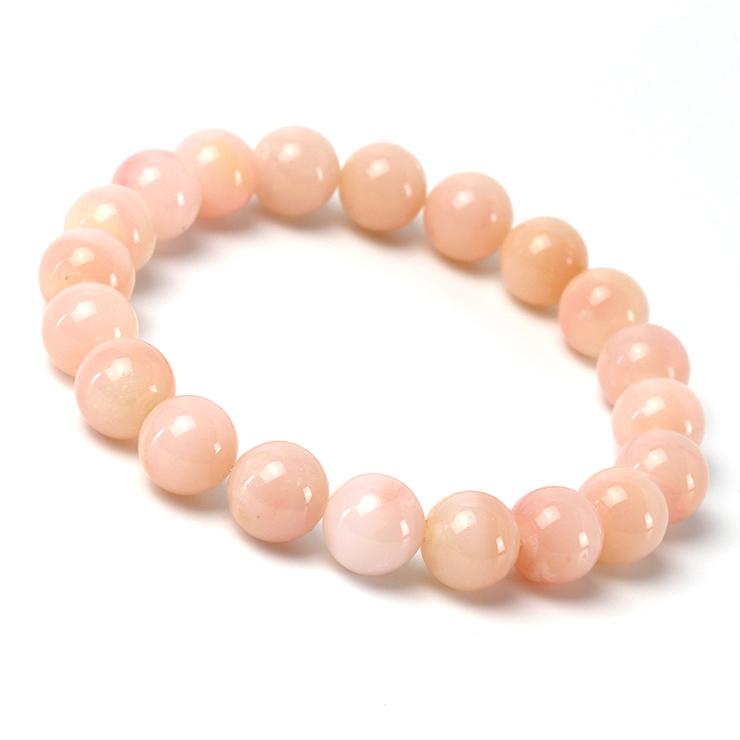 ピンクオパール10mm シンプルブレスレット | 