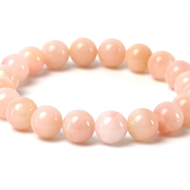 ピンクオパール10mm シンプルブレスレット |  | 02