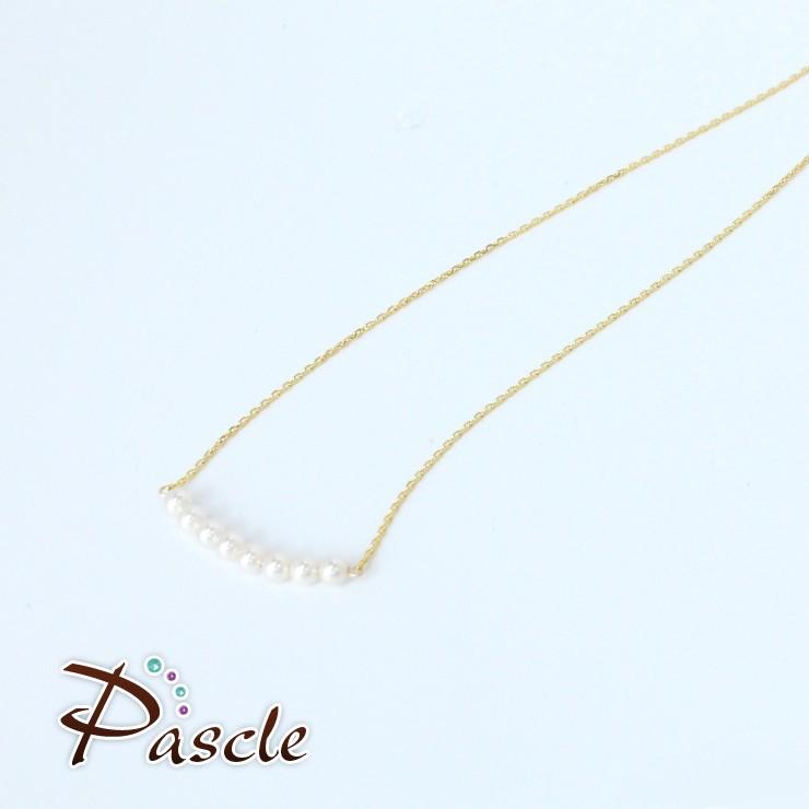 4mmホワイト貝パール チェーンネックレス（14KGF） |  | 01