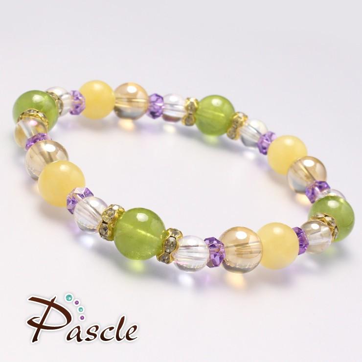 ペリドット・アラゴナイト デザインブレスレット |  | 01