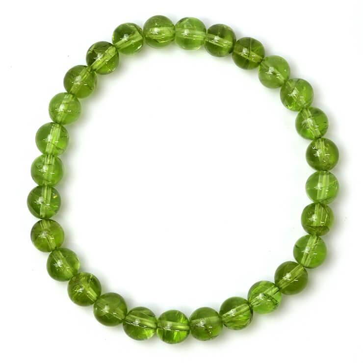 ペリドット6mm シンプルブレスレット |  | 03