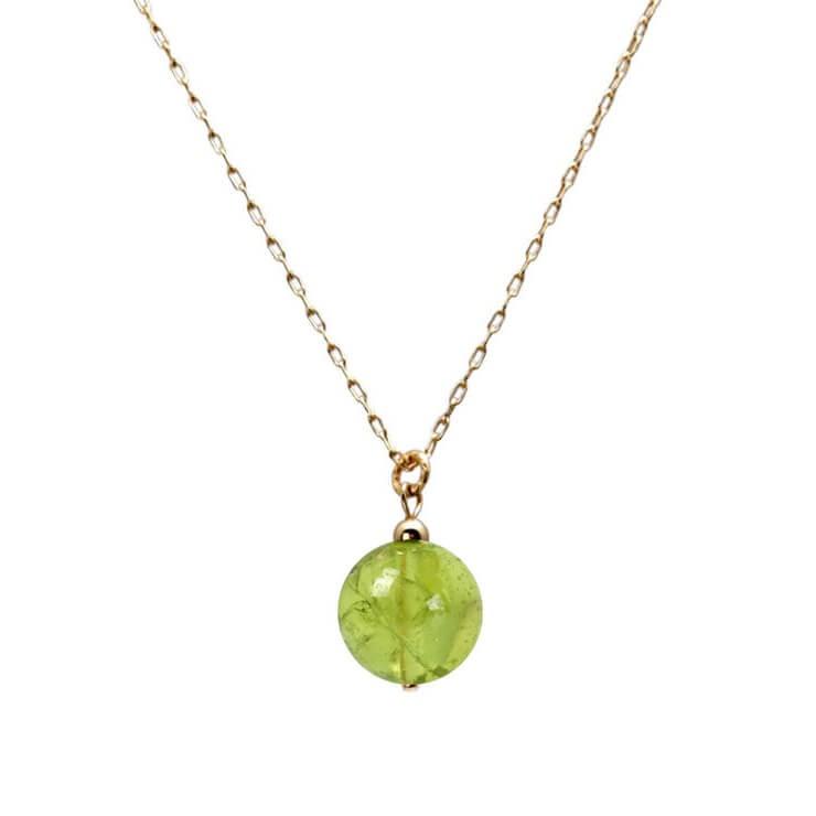 活き活きとしたオリーブグリーン ペリドット ペンダント | 