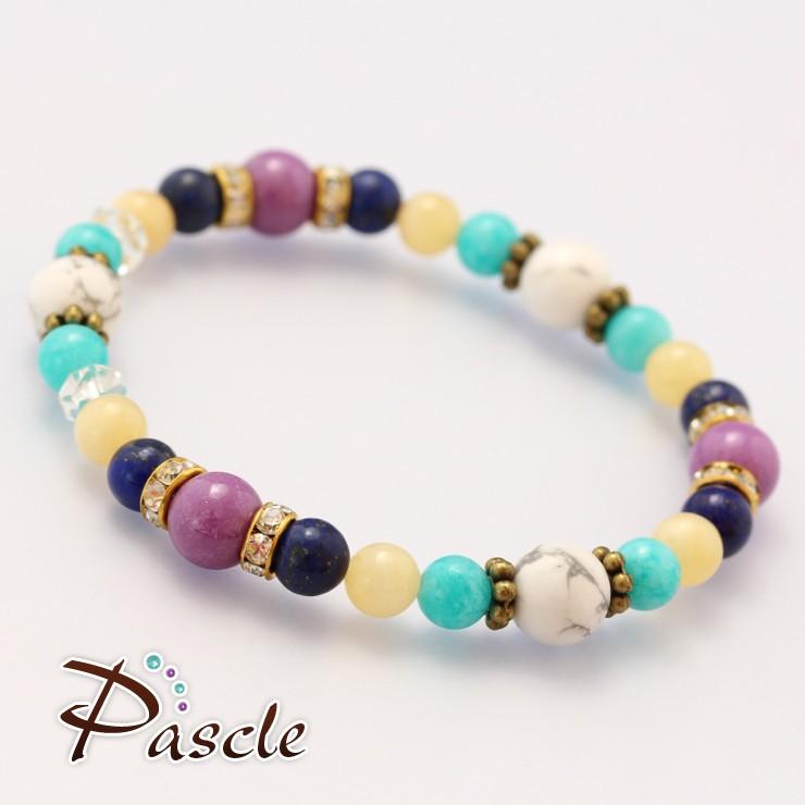 フォスフォシデライト・アマゾナイト デザインブレスレット |  | 01