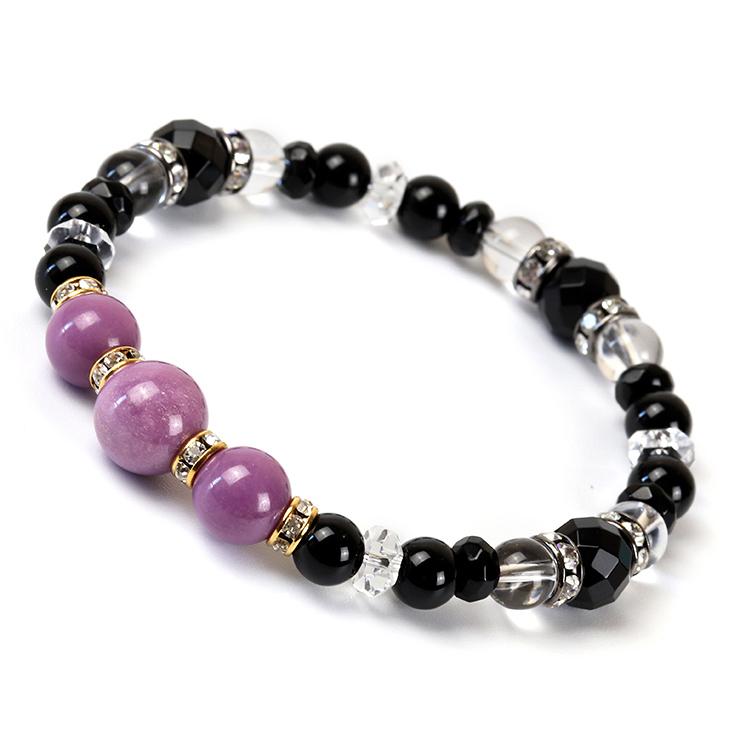 フォスフォシデライト・ブラックオニキス デザインブレスレット | 