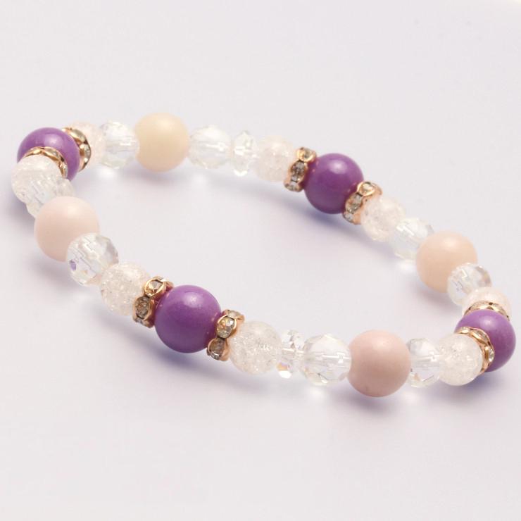 フォスフォシデライト・ピンクオパール デザインブレスレット | 
