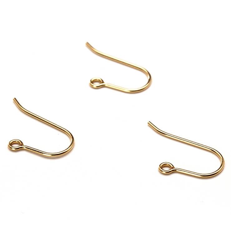14KGF製 ピアスフック（ペア） 20mm×12mm : パスクル - 通販 - Yahoo