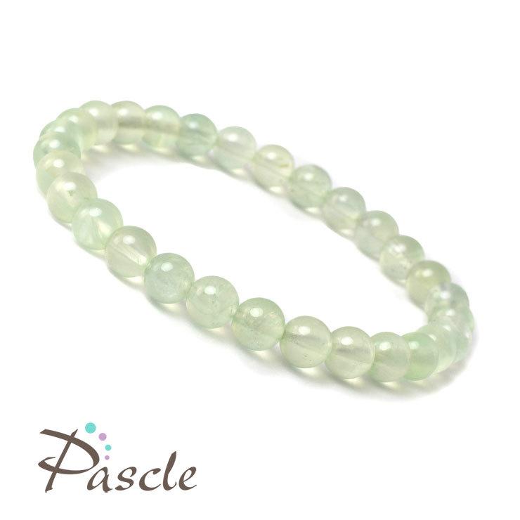 プレナイト6mm シンプルブレスレット |  | 01