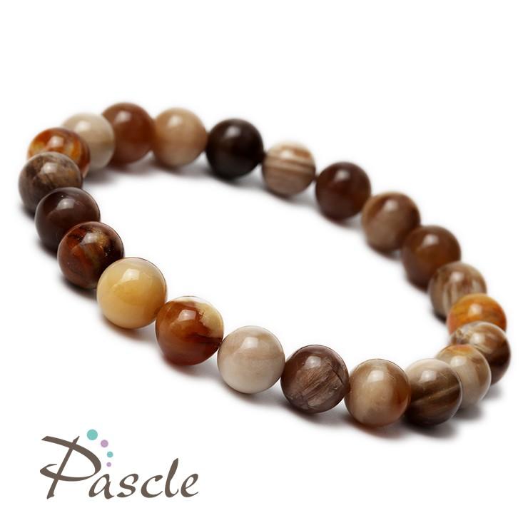 ペトリファイドウッド8mm シンプルブレスレット |  | 01