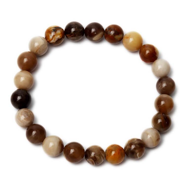 ペトリファイドウッド8mm シンプルブレスレット |  | 03