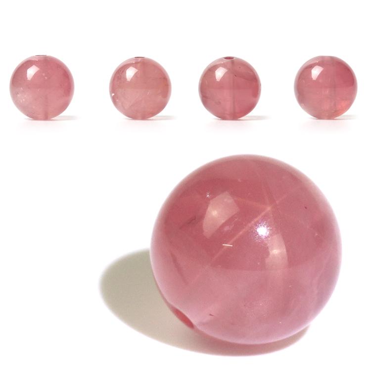 【粒売り/バラ売り】スターディープローズクォーツ 8mm |  | 03