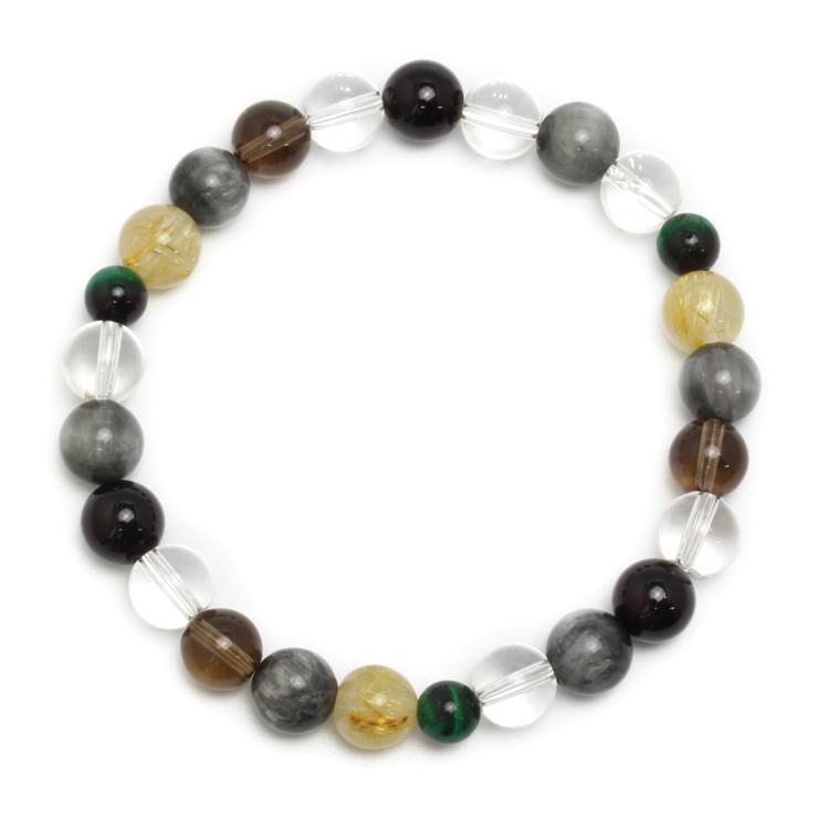 ルチルクォーツ・タイガーアイ デザインブレスレット |  | 02